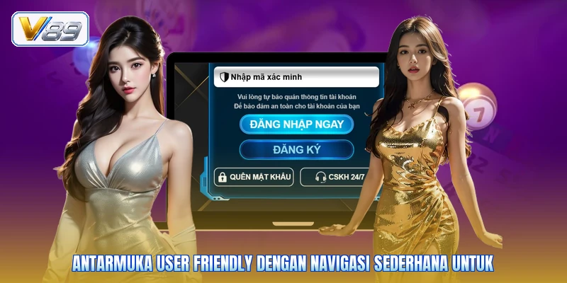 Antarmuka user friendly dengan navigasi sederhana untuk