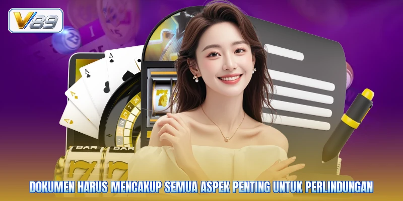 Dokumen harus mencakup semua aspek penting untuk perlindungan