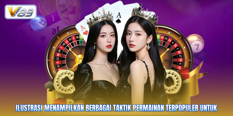 Ilustrasi menampilkan berbagai taktik permainan terpopuler untuk