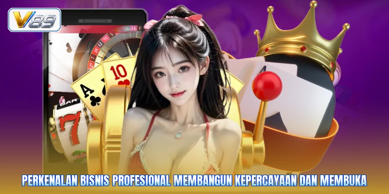 Perkenalan bisnis profesional membangun kepercayaan dan membuka